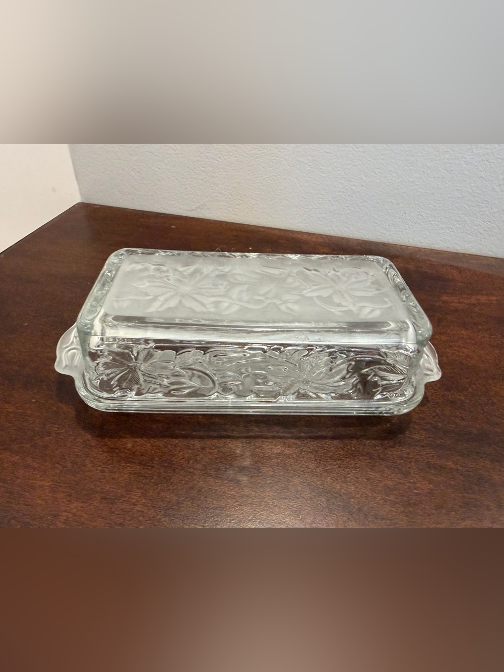 Princess House Fantasia Vintage Butter Dish, 2pc. Excellent condition